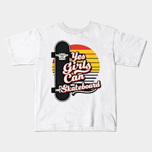 Girls Can Skateboard, Skateboarding Kids T-Shirt